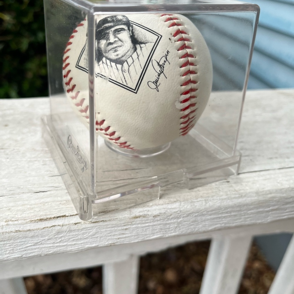 Babe Ruth commemorative edition baseball in Display Case